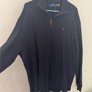 Ralph Lauren Navy Quarter-Zip Sweater